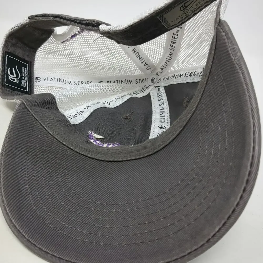 Outdoor Cap Baseball Cap Gray White One Size March of Dimes Mesh Strapback Hat
